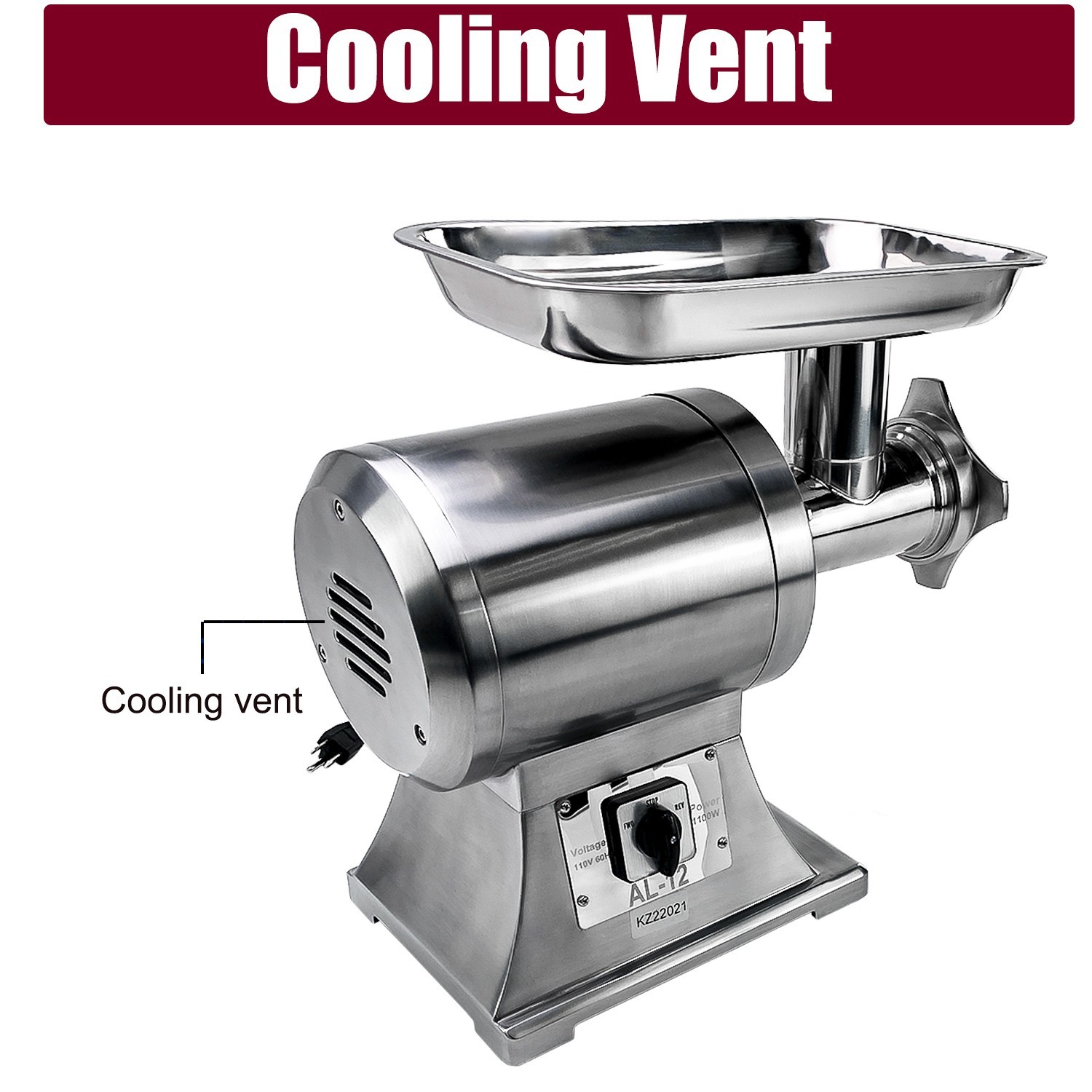 2800W Heavy Duty Commercial Electric Meat Grinder Sausage Maker Mincer Stuffer