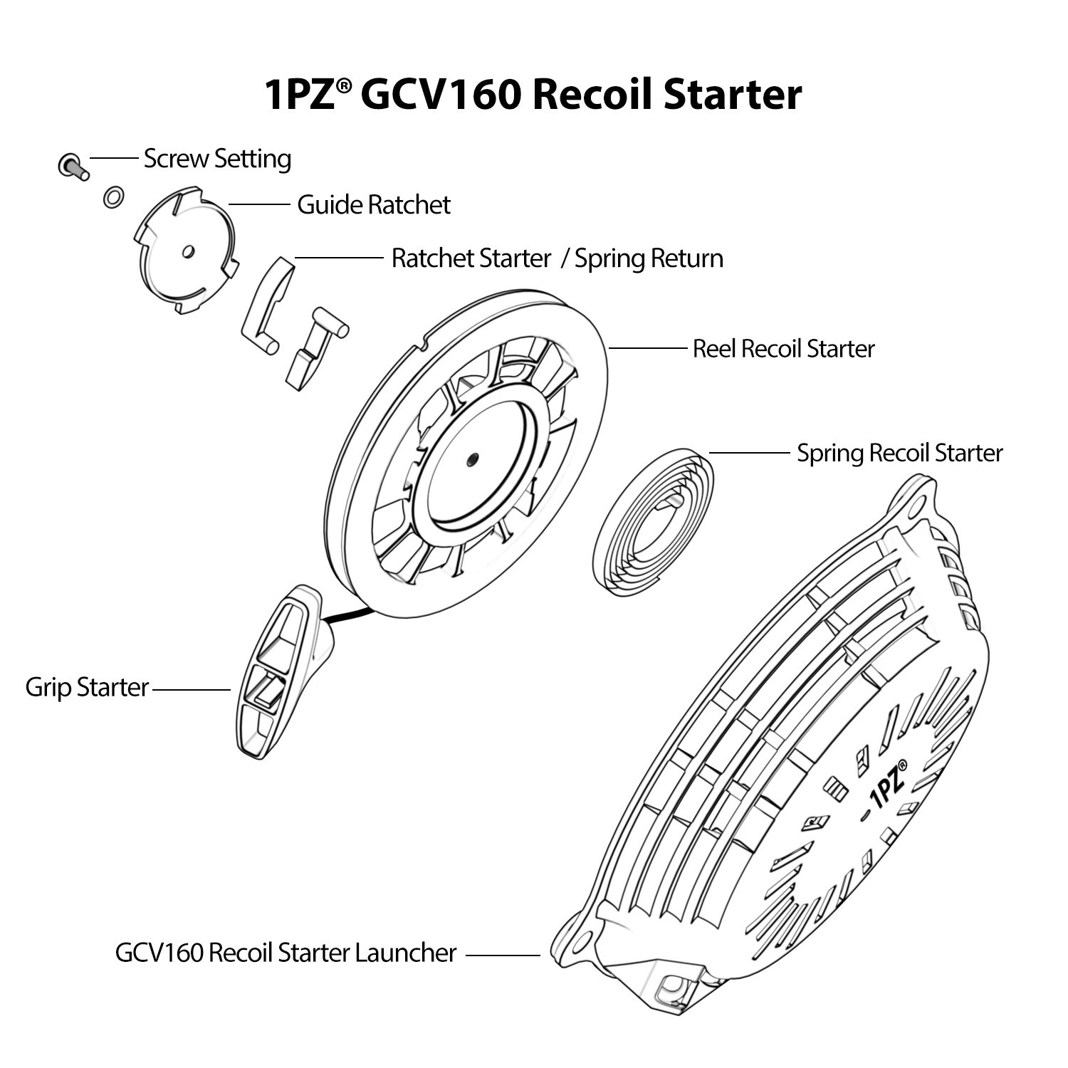 Recoil Starter Pull Start for Craftsman 75291 37491 37060 Pressure Washer Mower
