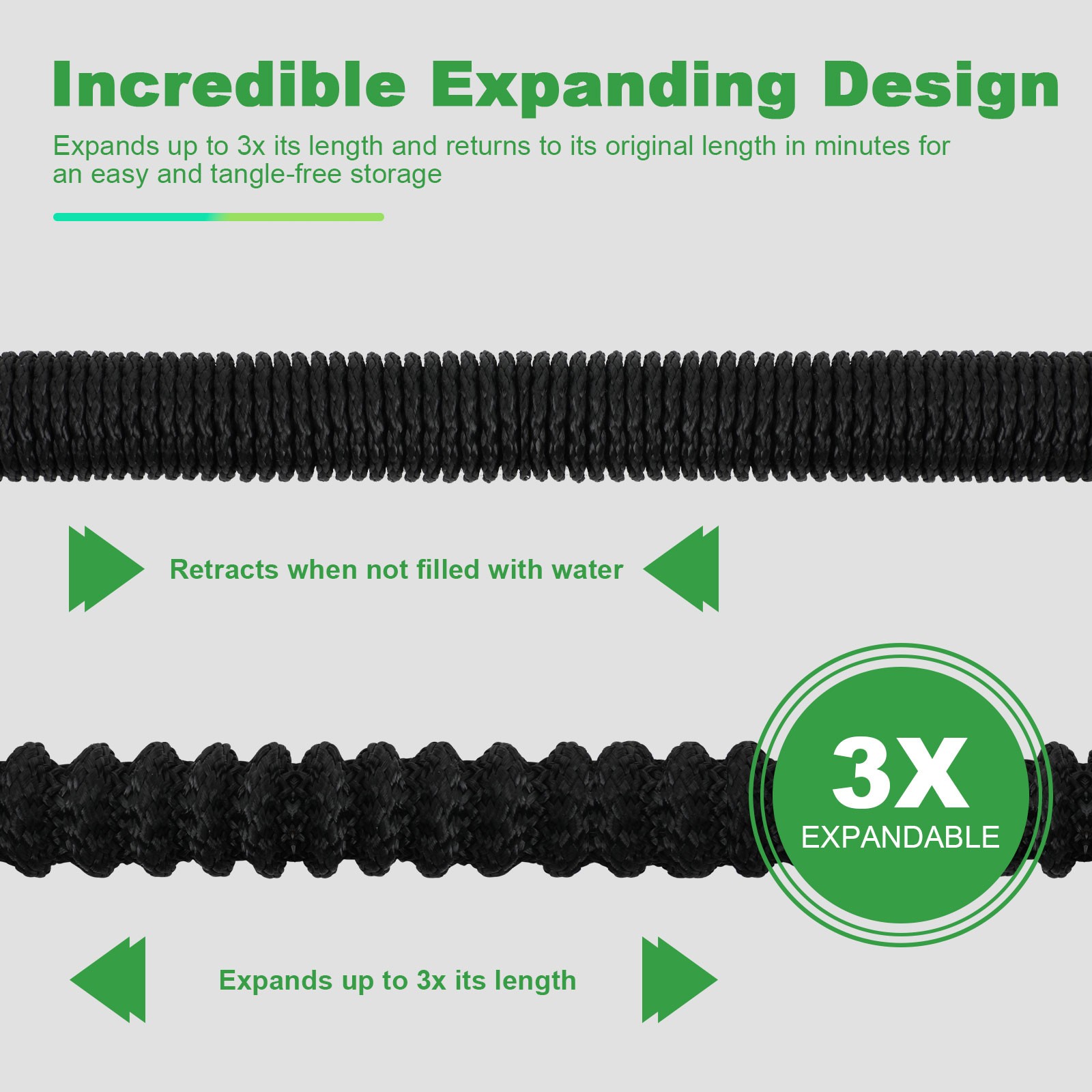 150FT Premium Quality Expandable Flexible Garden Hose Pipe Water Hose Durable