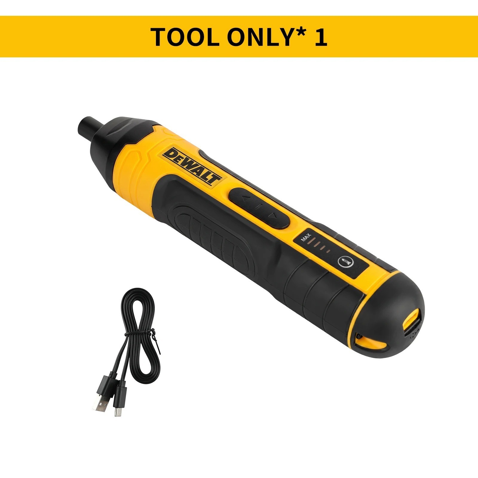 New DEWALT Cordless Electric Screwdriver 1300mAh USB Rechargeable Free Shipping