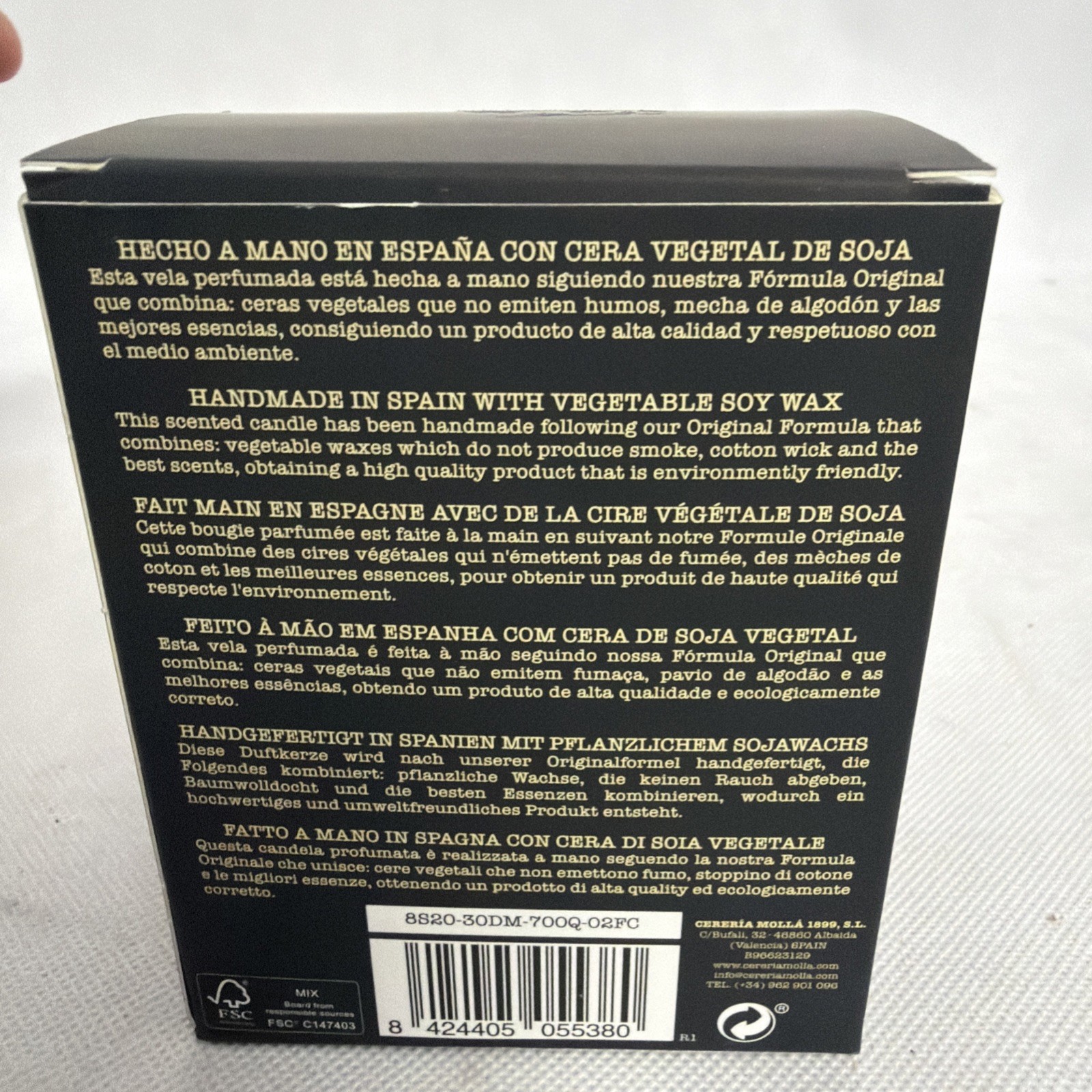 Cereria Molla Basil & Mandarin Candle 8.11 oz.