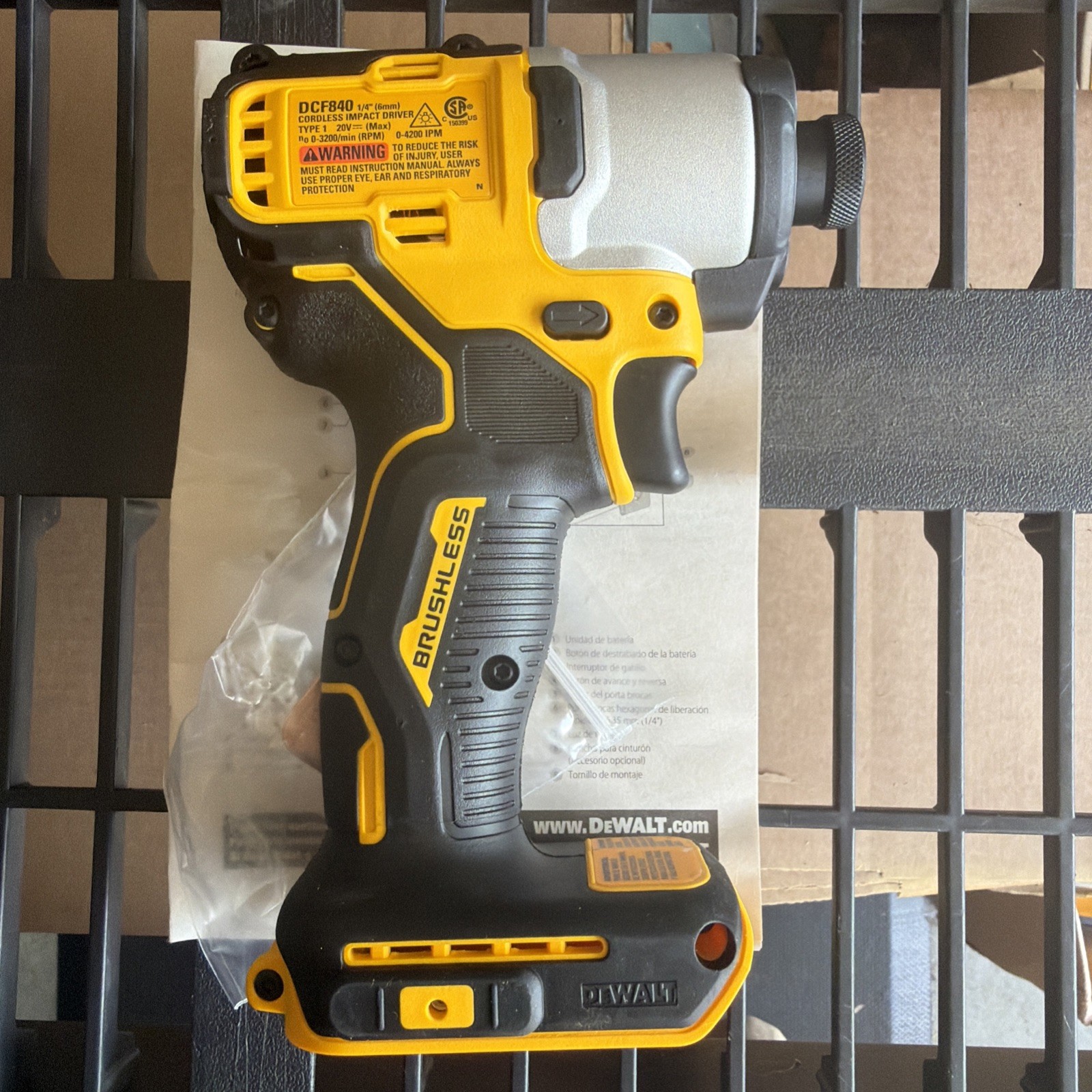DeWALT OEM DCF840B 20V 20 Volt Brushless Cordless 1/4″ Impact Driver Tool Only