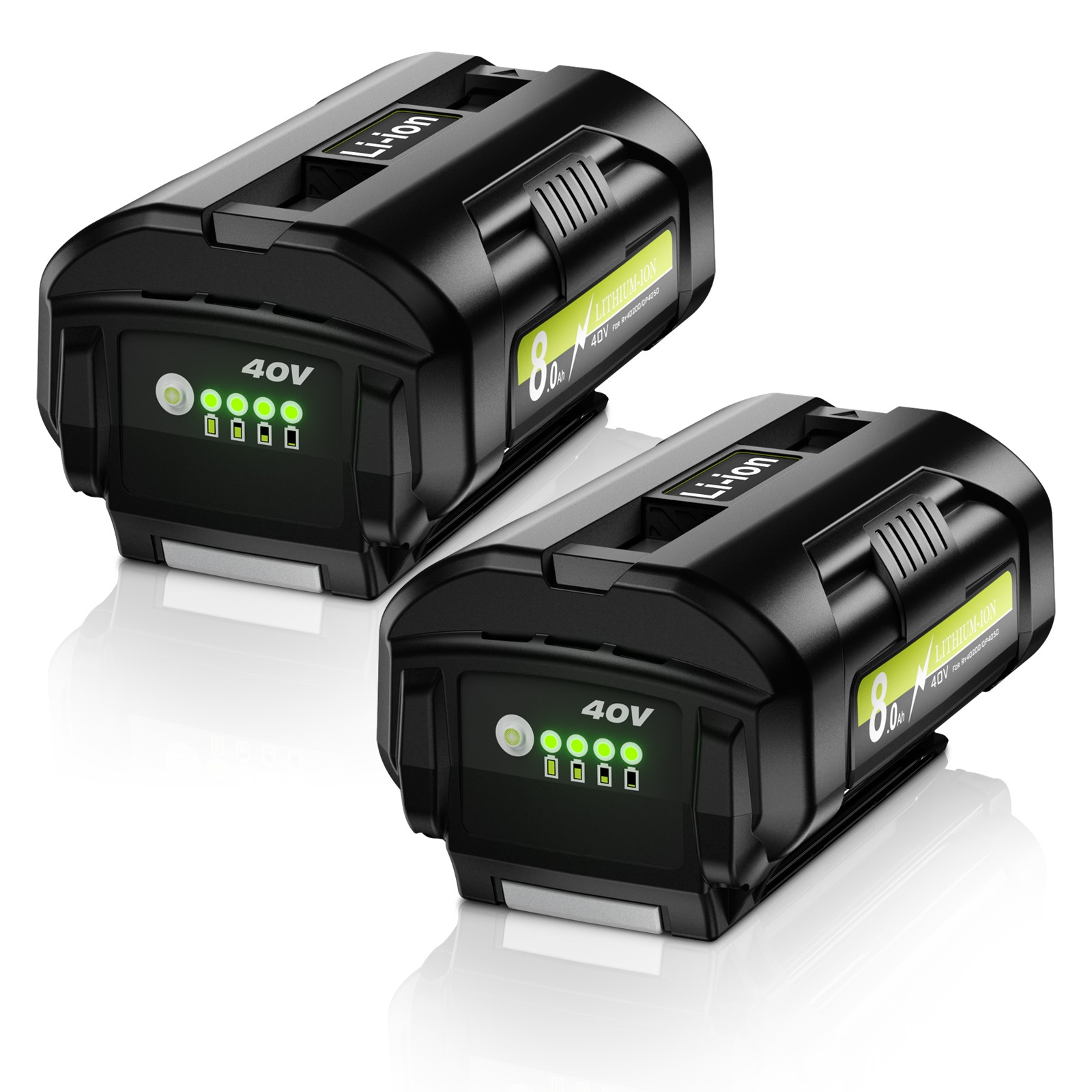 OP4050 For Ryobi 40V Lithium 8000mAh OP40602 OP40261 OP4060 OP4030 8.0Ah Battery
