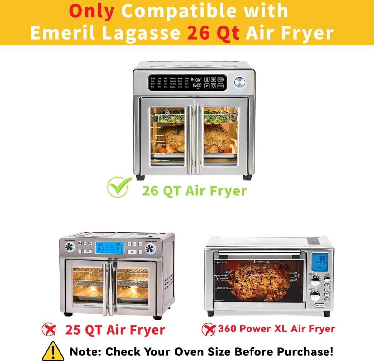 Air Fryer Essentials for Emeril 26qt Toaster Oven#