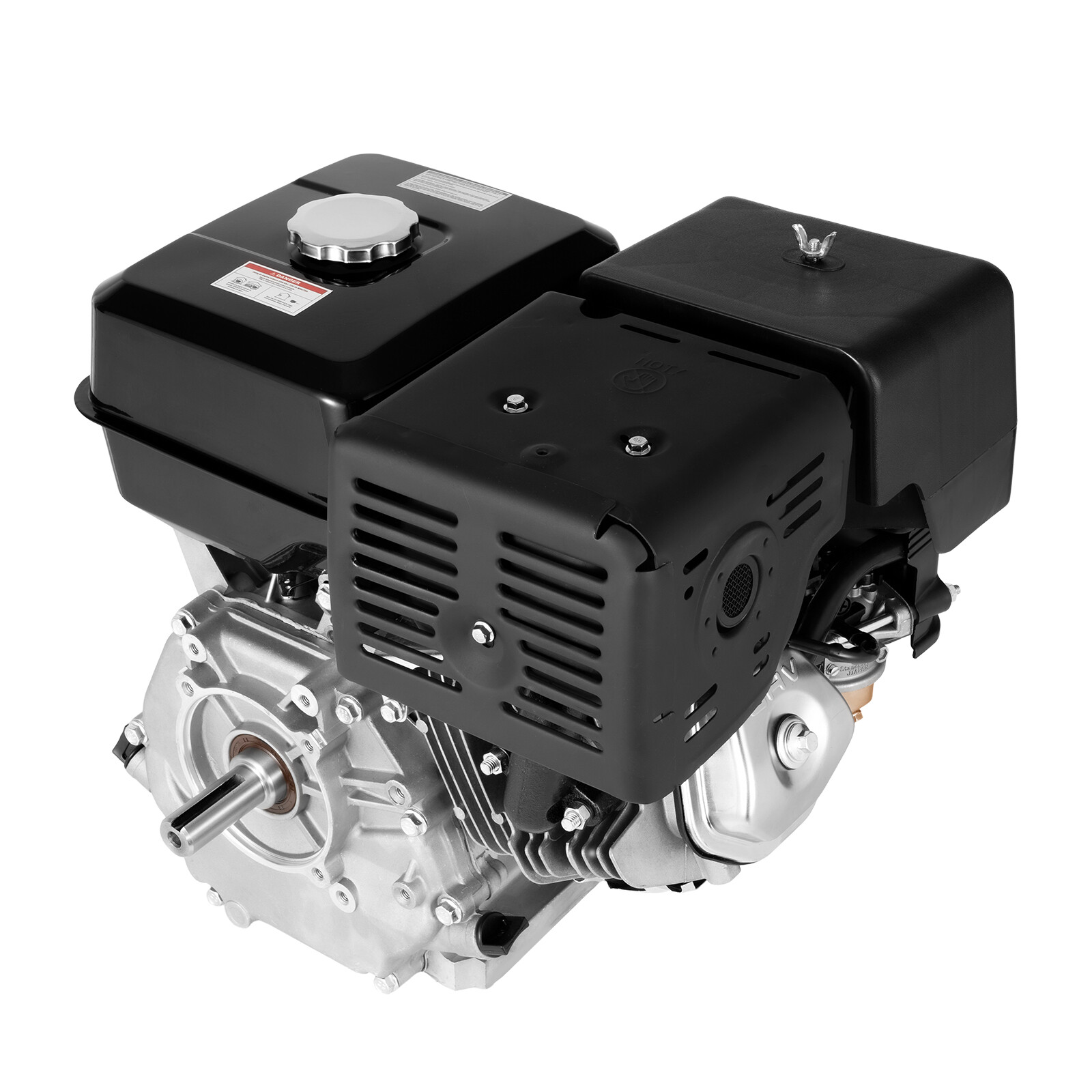 4-Stroke 420cc 15HP OHV Horizontal Shaft Gas Engine Recoil Start Go Kart Motor