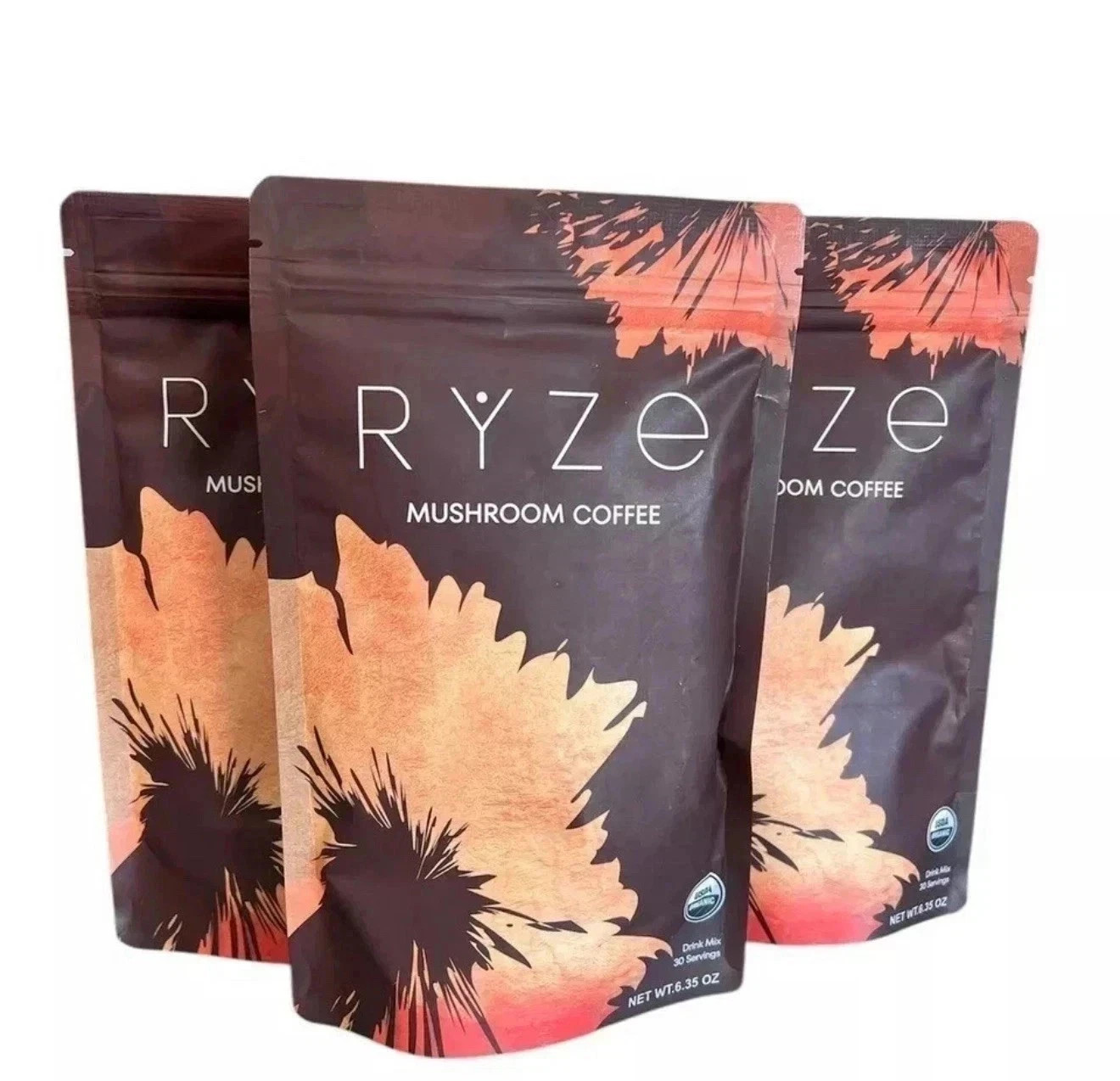 3 Pack Organic Mushroom Coffee 100% Authentic – Instant Coffee – FREE SHIPPING