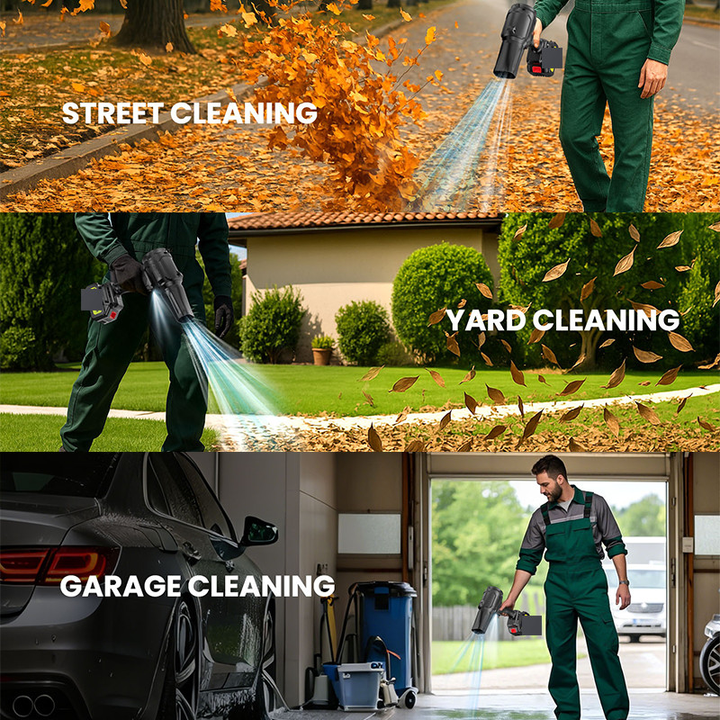 Handheld Cordless Leaf Blower 500,000 RPM Electric Leaf Blower Battery & Charger