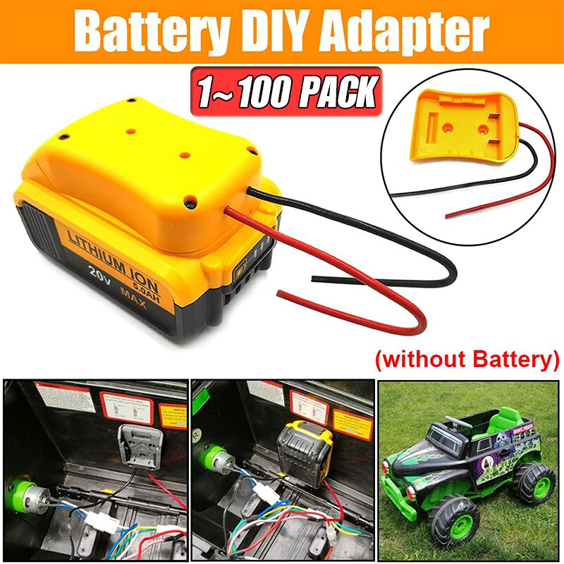 Power Connector DIY Battery Adapter Holder Dock For DeWalt 18V/20V Max Battery