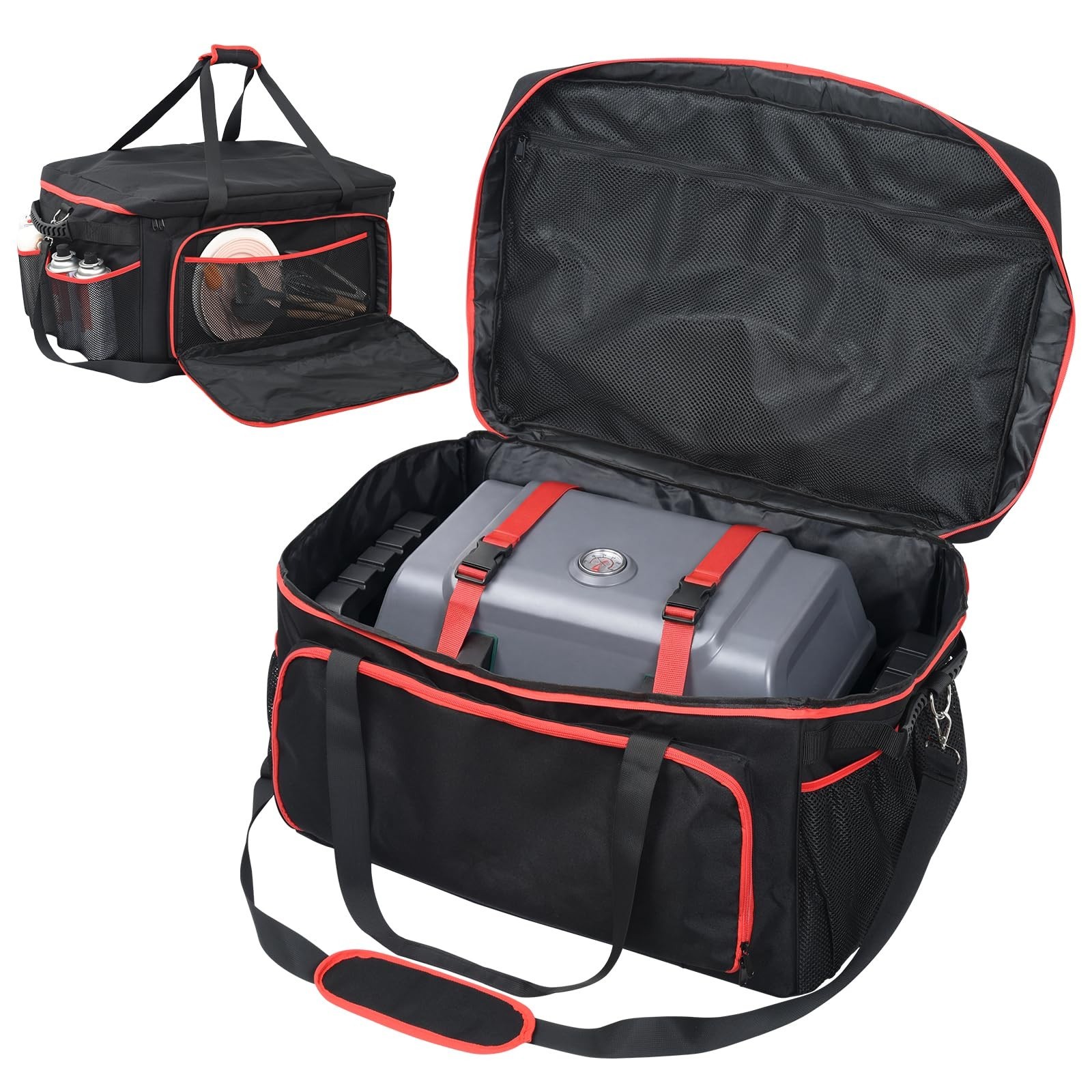 Large Capacity Grill Tool Storage Bag | Heavy-Duty Utensil Organizer for BBQ, Ca