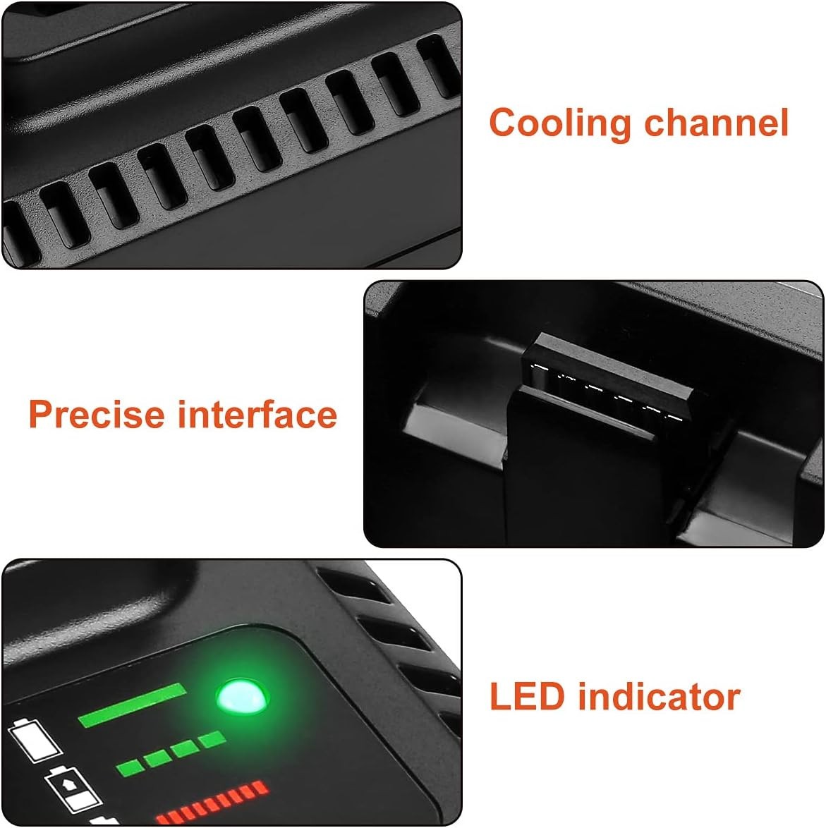 40V Fast Charger for Black and Decker 40 Volt Lithium LBX2040 LBX1540 LBXR36