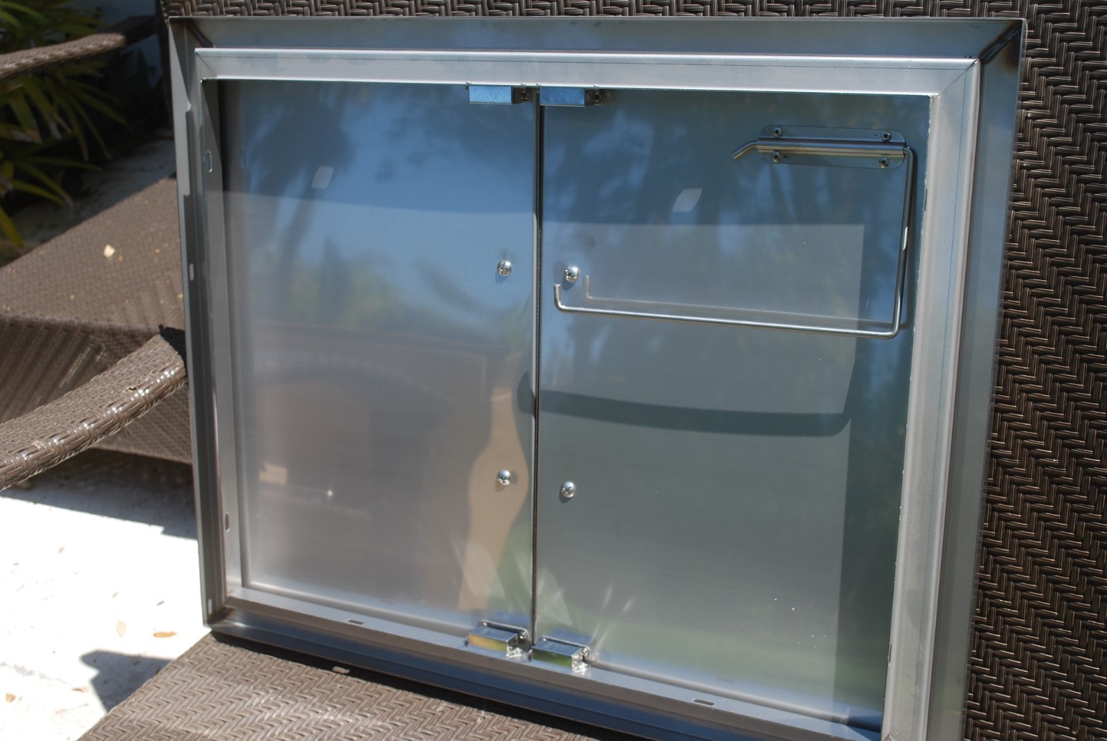 26″ DOUBLE WALLED ACCESS DOOR 16 GAUGE OUTDOOR BBQ 304 STAINLESS STEEL BEST QUAL
