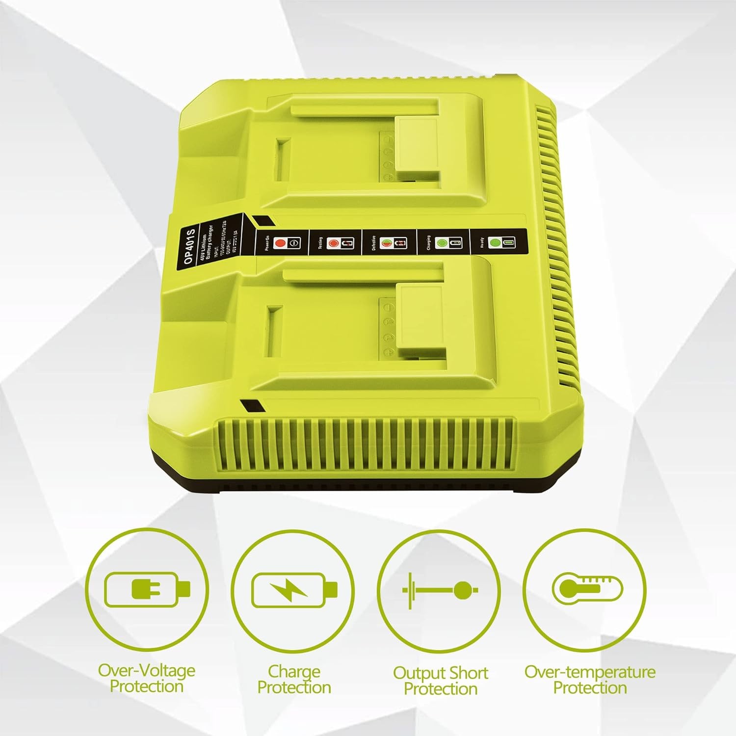 40V Charger ,OP401 40 Volt Lithium ion Battery Dual Charger for OP4015
