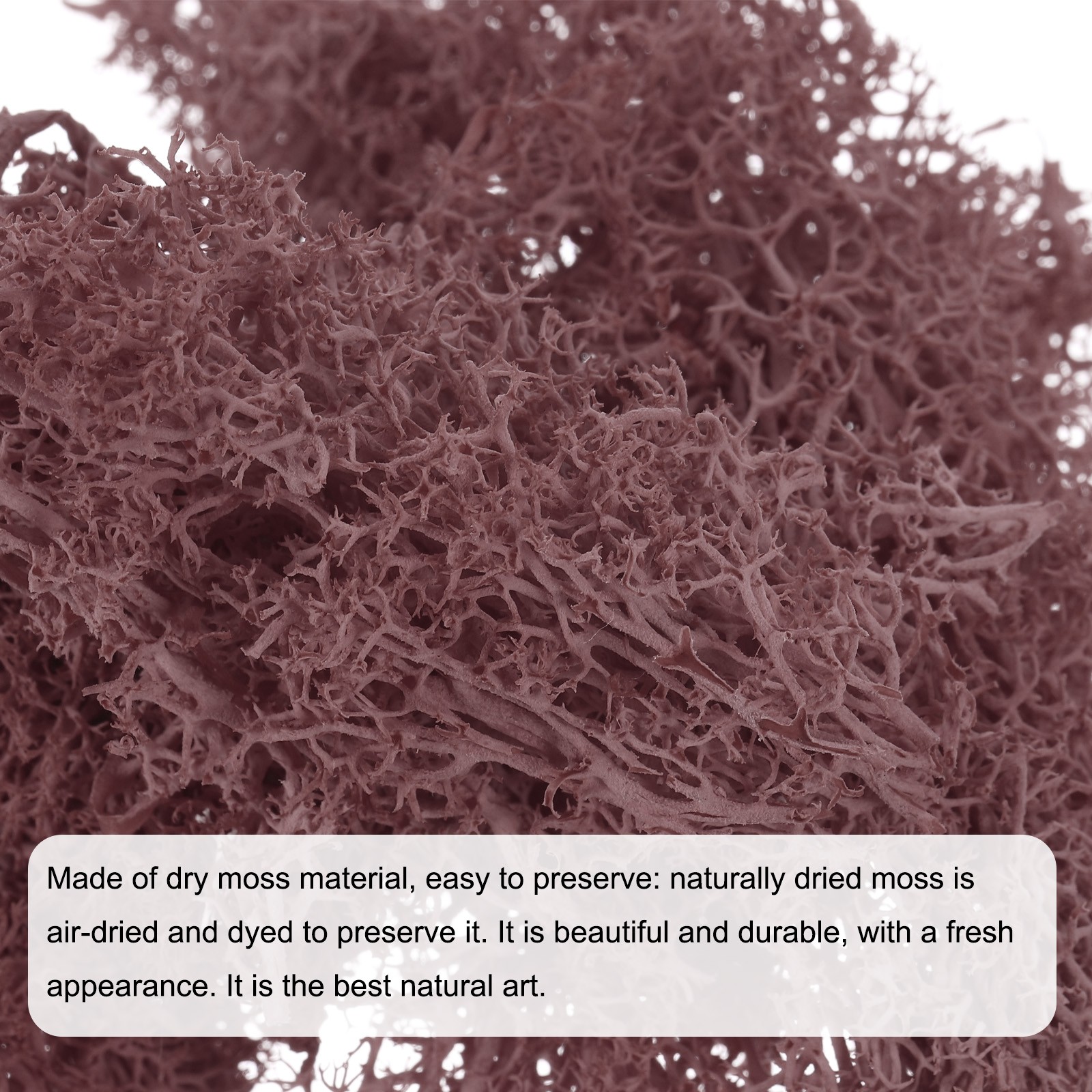 0.35 OZ Moss Preserved Moss Artificial Moss for Craft Floral Project Wine Red