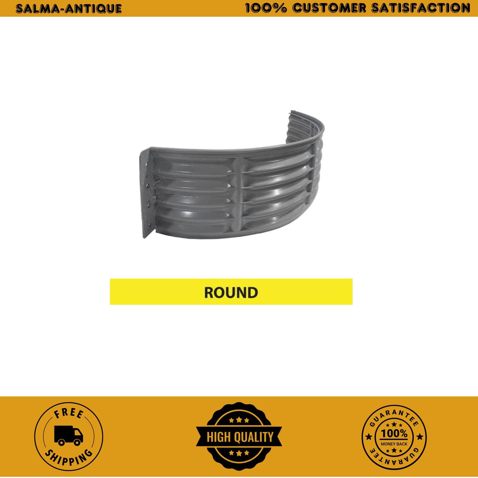 37 In. X 12 In. round Plastic Window Well Free Shipping
