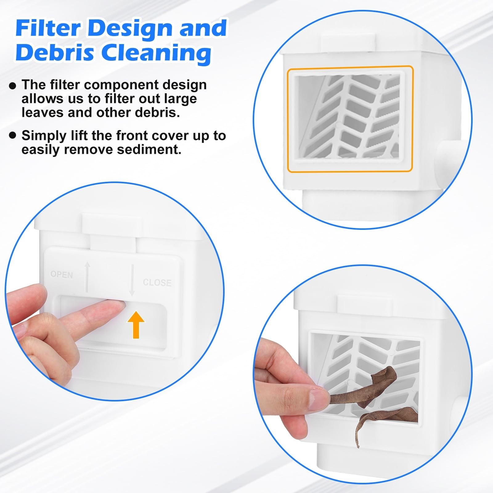 Downspout Diverter Fits for 2″x 3″ or 3″x 4″ Residential Downspouts