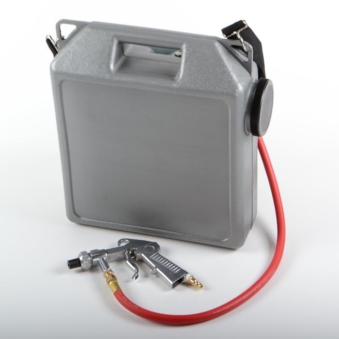 Air Powered Portable Sandblaster Kit | 30 lb Cap., 5 ft. Rubber Hose 2.5 Gallon
