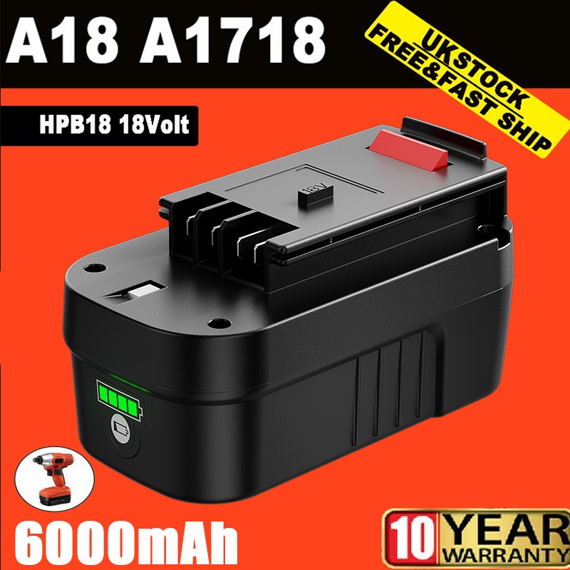 1-2PCS 18V for Black and Decker HPB18 18 Volt 8.0Ah Battery HPB18-OPE 244760-00