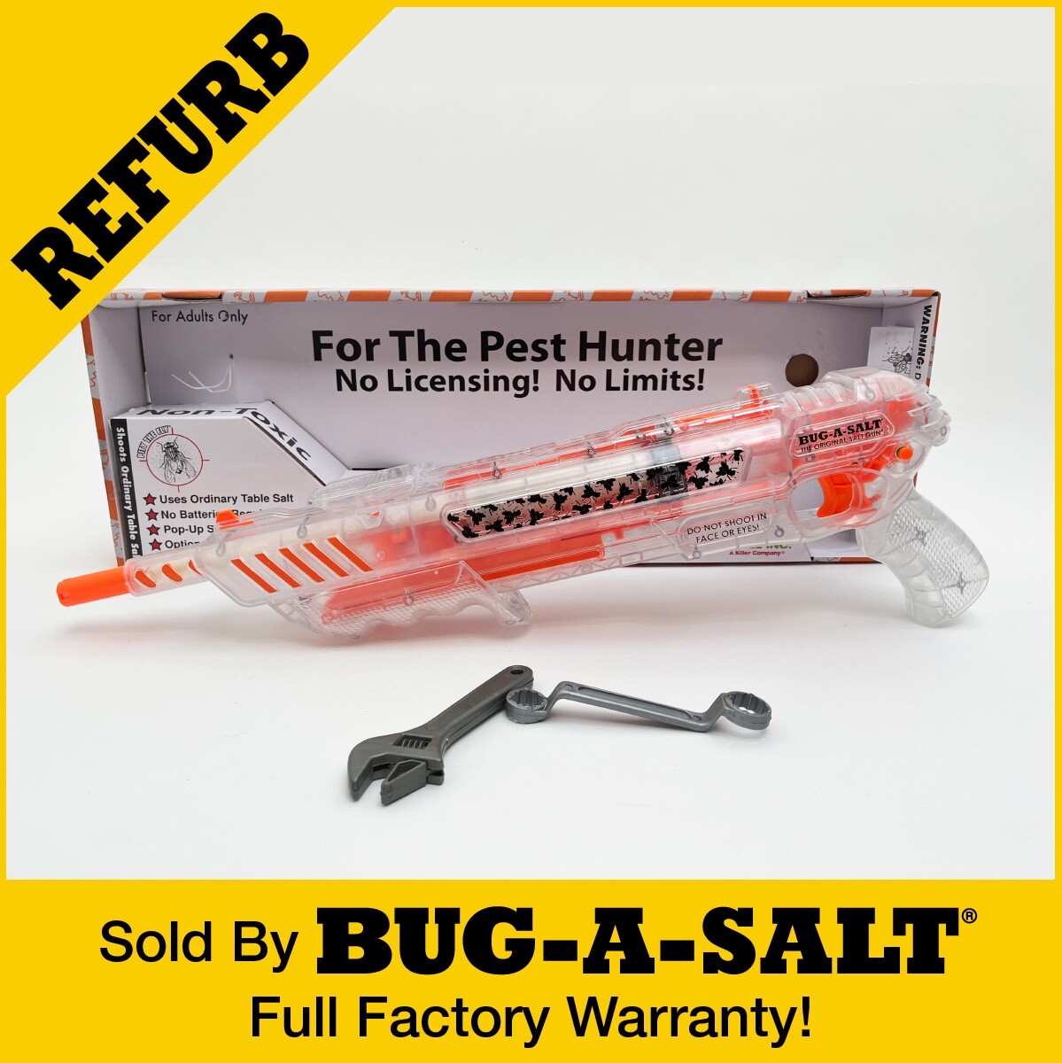 REFURBISHED LIMITED EDITION BUG-A-SALT CLEAR ‘EM OUT 3.0