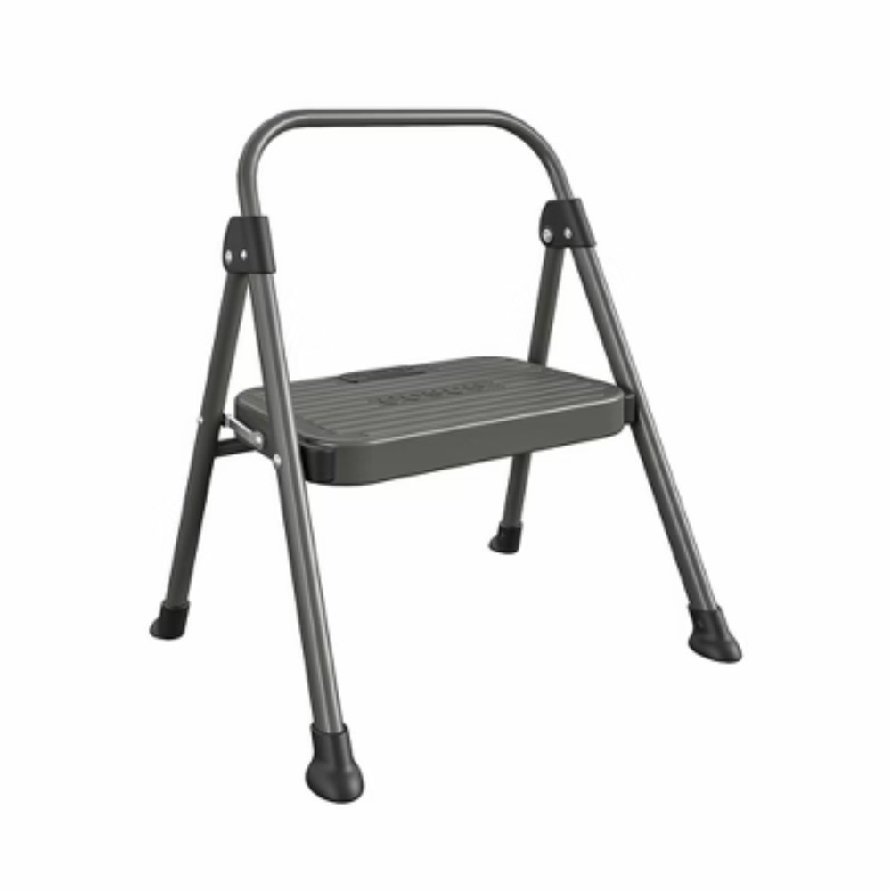 1 Step All Steel Step Stool: Folding Step Stool for Adults, 225 lb Capacity