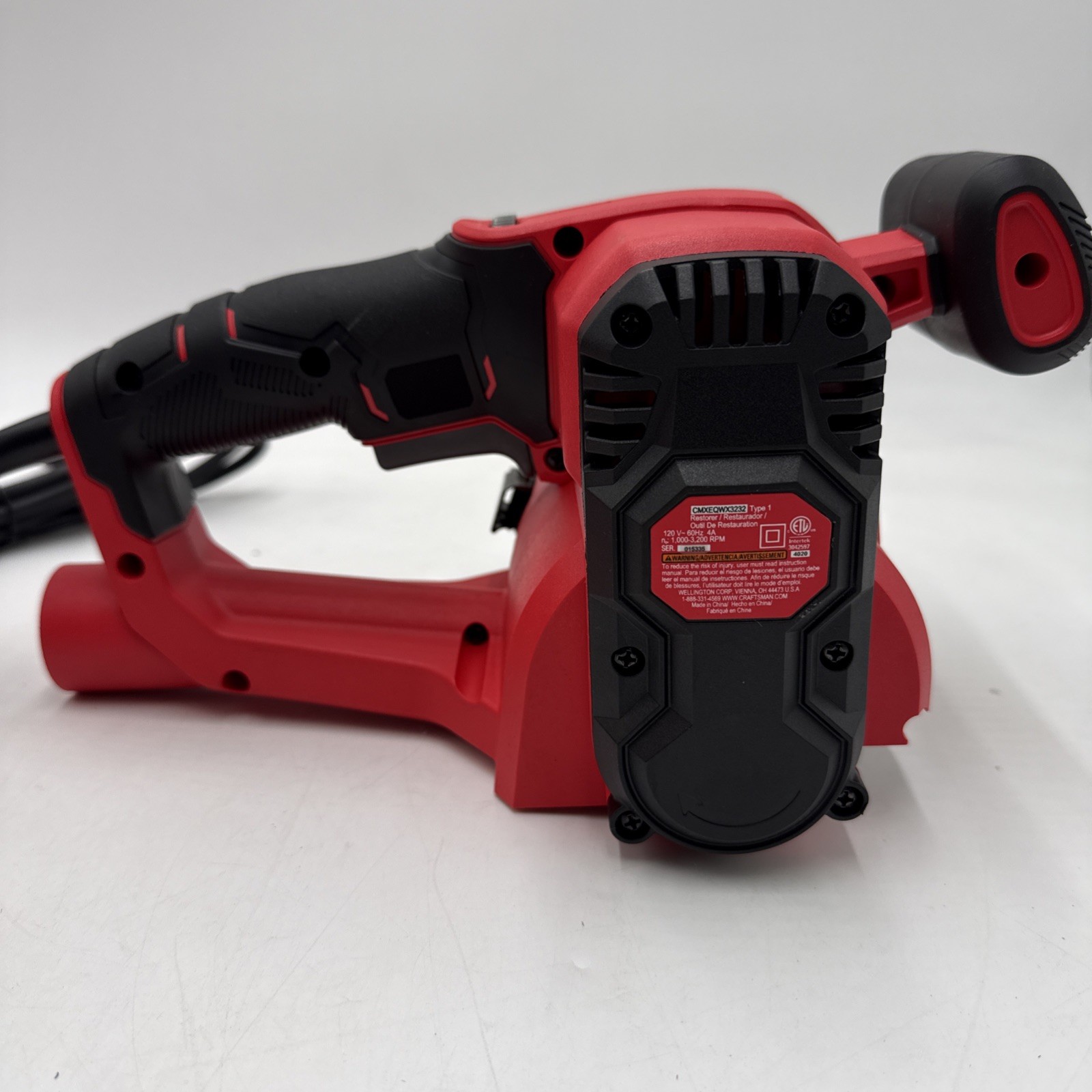 CRAFTSMAN Restorer Drum Sander Paint Finish Removal Dust Management Port