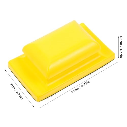 Hand Sander Block with Self-Adhesive Sandpaper Pad Ergonomic Handheld Sanding