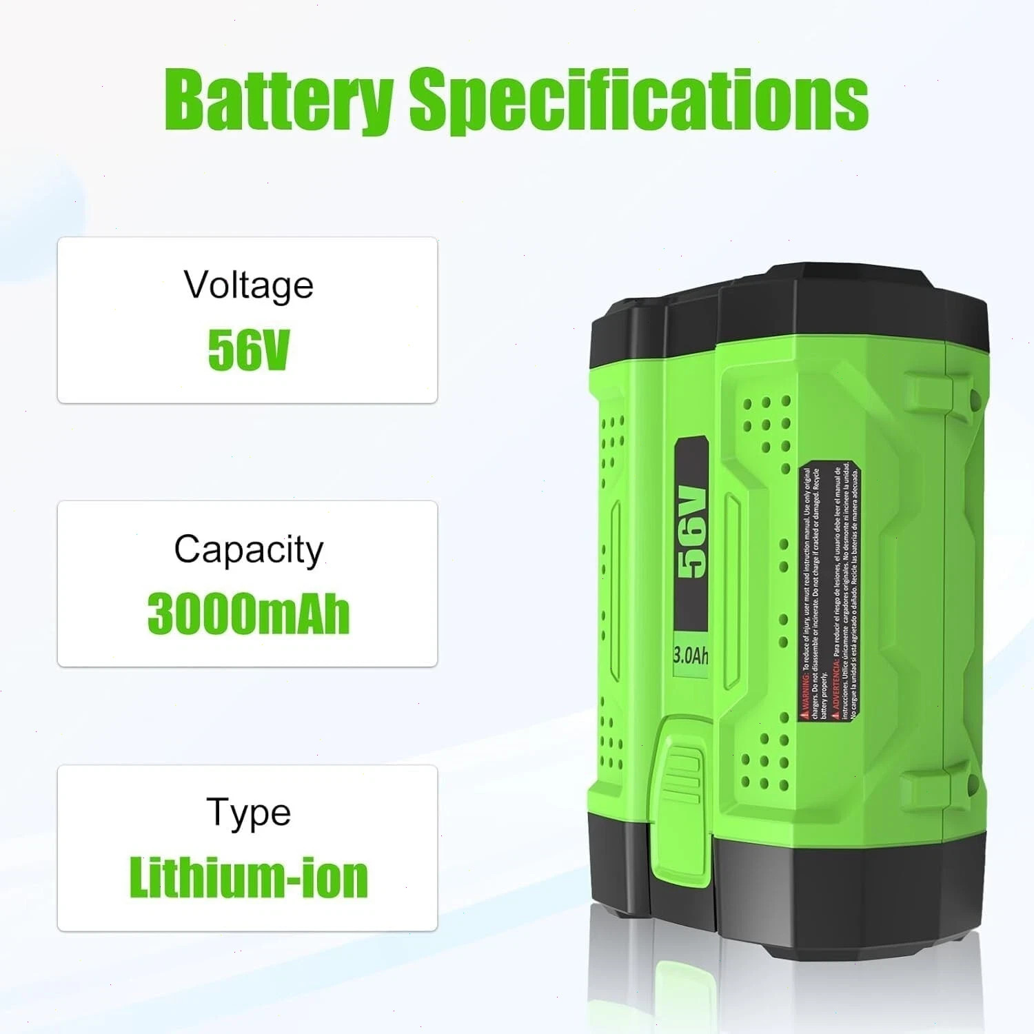 Genuine EGO POWER+ BA1400T 56V 2.5 Ah Lithium-ion Battery/Upgrade Fuel Gauge-New