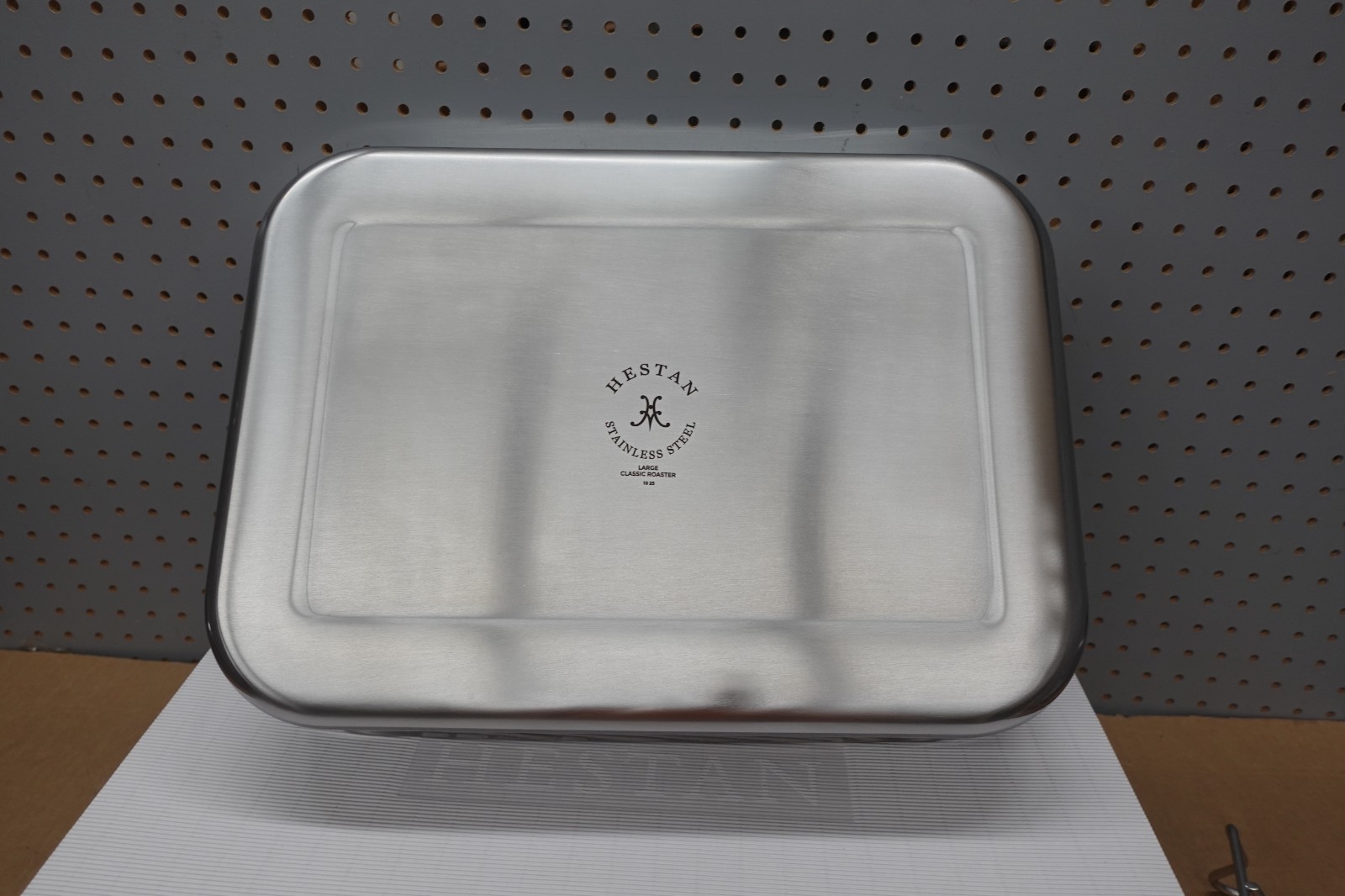 Hestan Provisions Brushed Stainless-Steel Classic Roaster with Rack, Large, Free