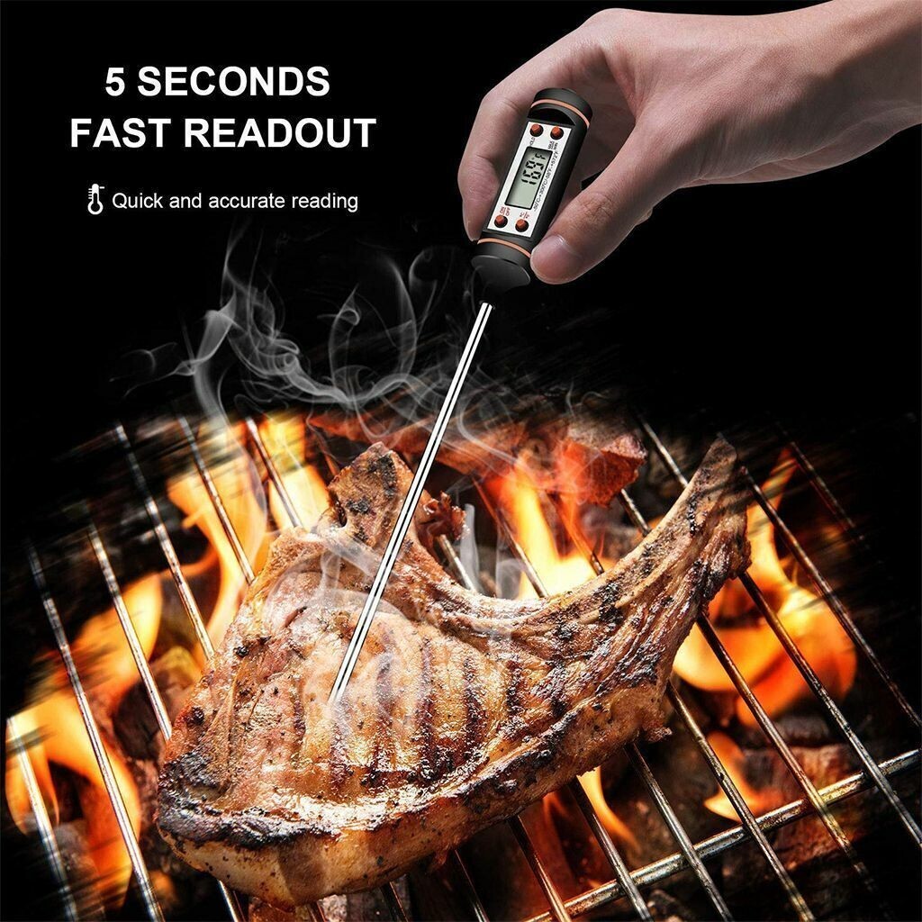 Instant Read Digital Meat Thermometer BBQ Grill Smoker For Kitchen Food Cooking