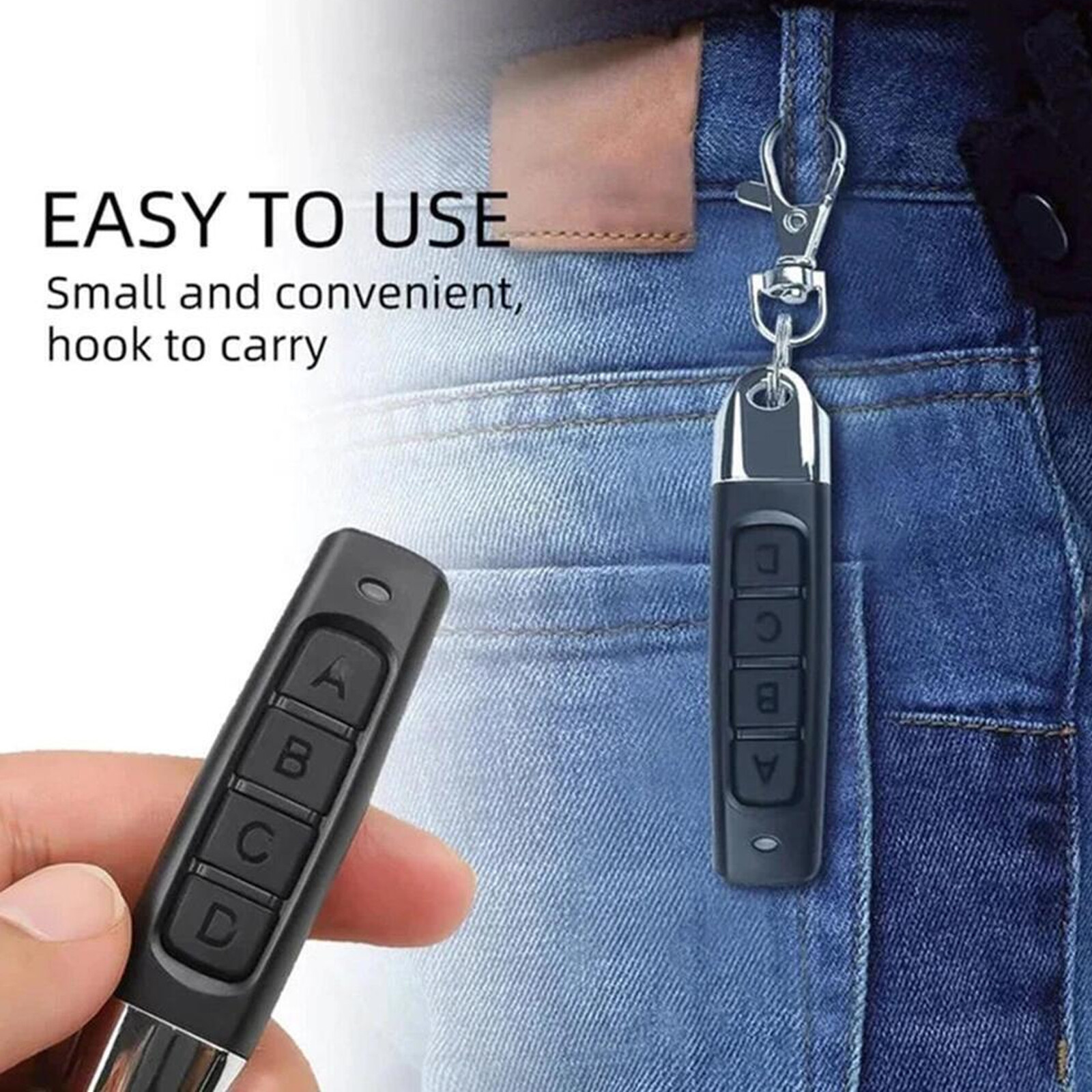 4 IN 1 Wireless Remote Control Duplicator 433MHz Remote Control Key Clone Copy