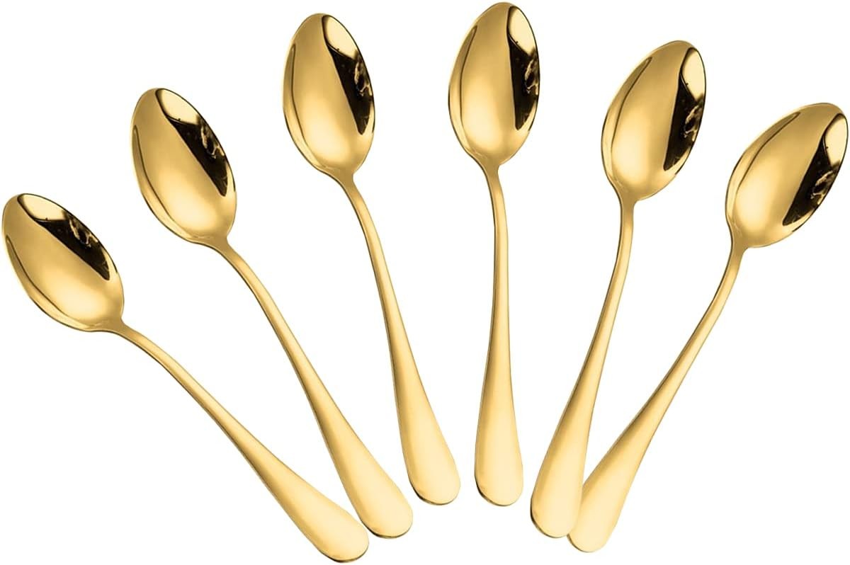 Espresso Spoons Mini Coffee Spoon 4 Inches Stainless Steel Small Spoons