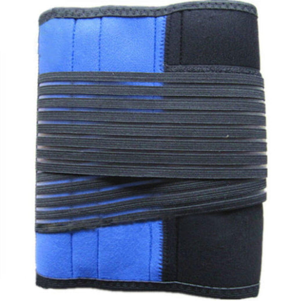 Deluxe double pull neoprene lumbar support belt lower back support brace exercis