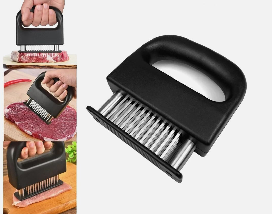 Meat Tenderizer Needle Tool, Stainless Steel Cooking Hammer for Kitchen Use