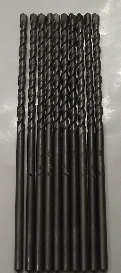 Hawera 49764 3/16 in. x 6″ Carbide Masonry Drill Bit 10pcs. Germany