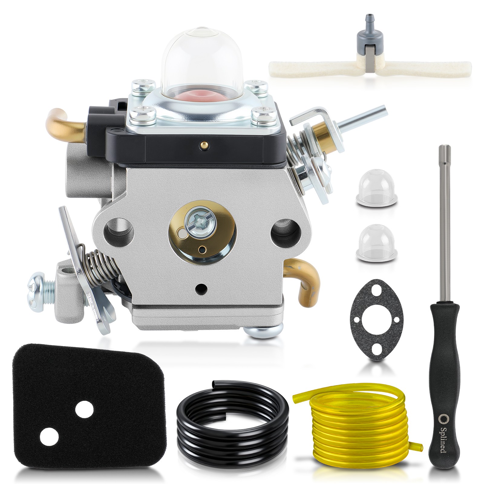 For Husqvarna 122C 122LDX 122LK 22cc Carburetor Air Filter Kit String Trimmer
