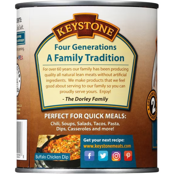 Keystone All Natural Chicken Canned -28 oz ,Free Shipping ( 4Cans )