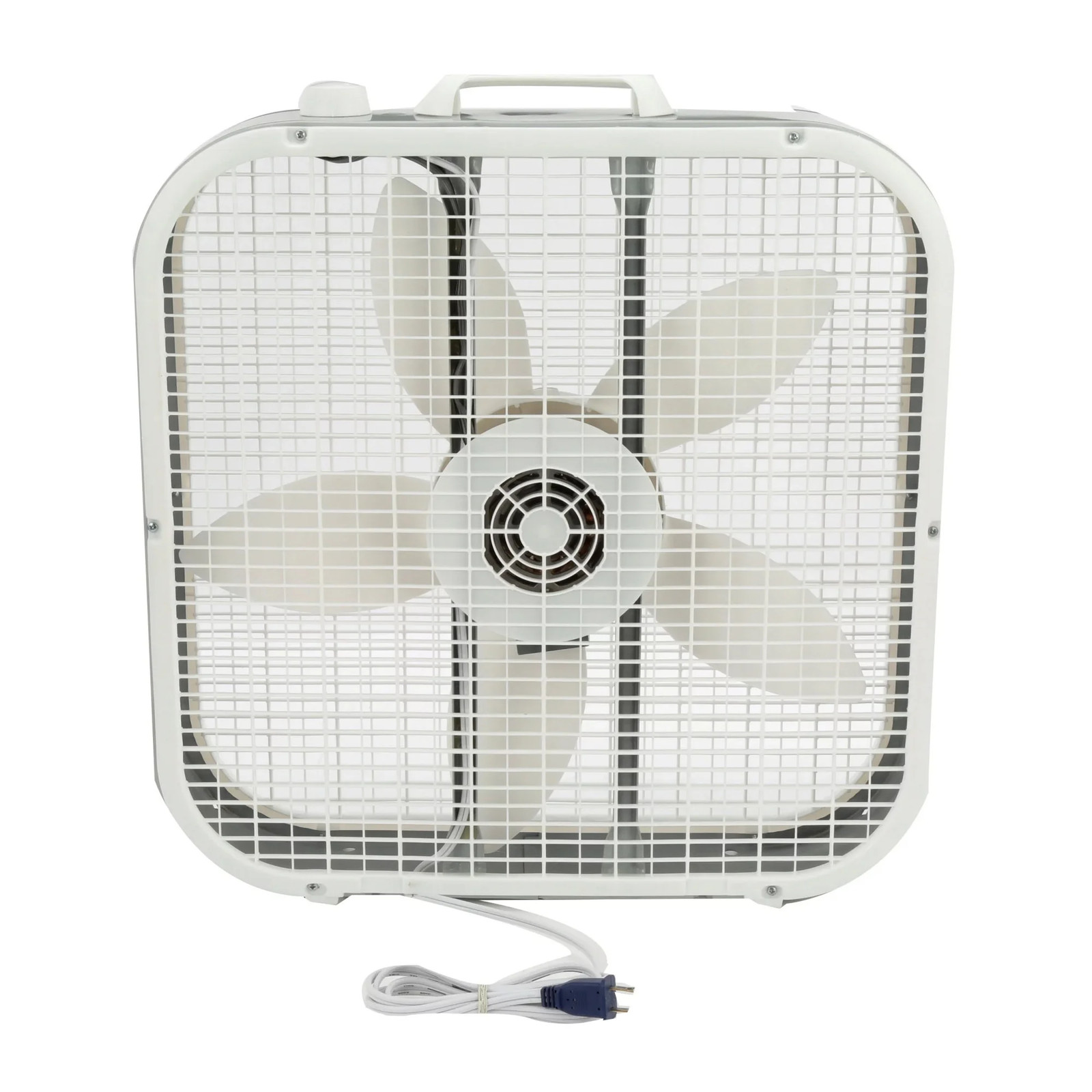 20″ 3-Speed Classic Box Fan with Weather-Resistant Motor, White, B20200