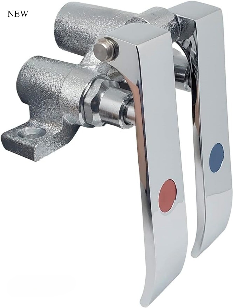 AmGood Stainless Steel Dual Knee Pedal Valve Control for Faucet, KV1