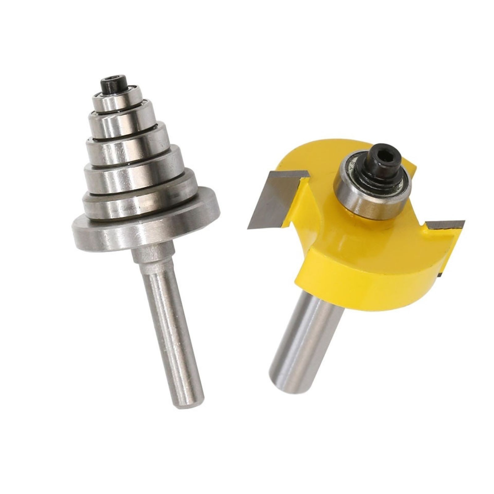 New 1/4 Inch Shank Rabbet Router Bit SetWith 1/2in (12.7mm) Cutting Width