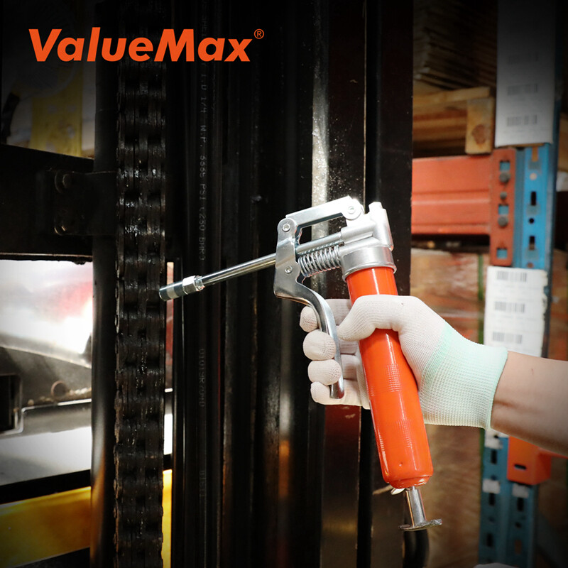 ValueMax Mini Grease Gun Kit 3OZ Grease 12” Flexible Hose 5” 3″ Extension Tube