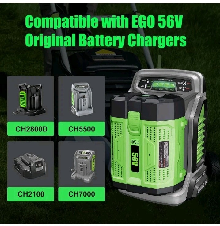 Enermall 1Pack 56V 7500mAh Replacement Battery for EGO 56V Battery BA2800T…