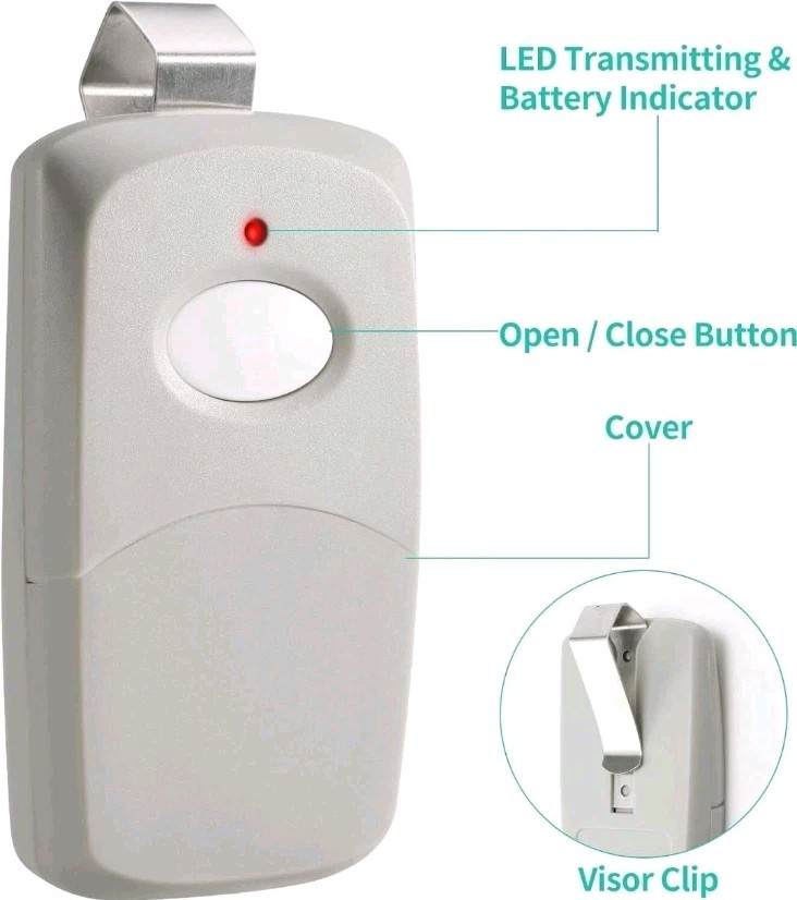 2X Garage Door Opener Remote Replacement MultiCode 3089 308911 MCS308911, 10 dip