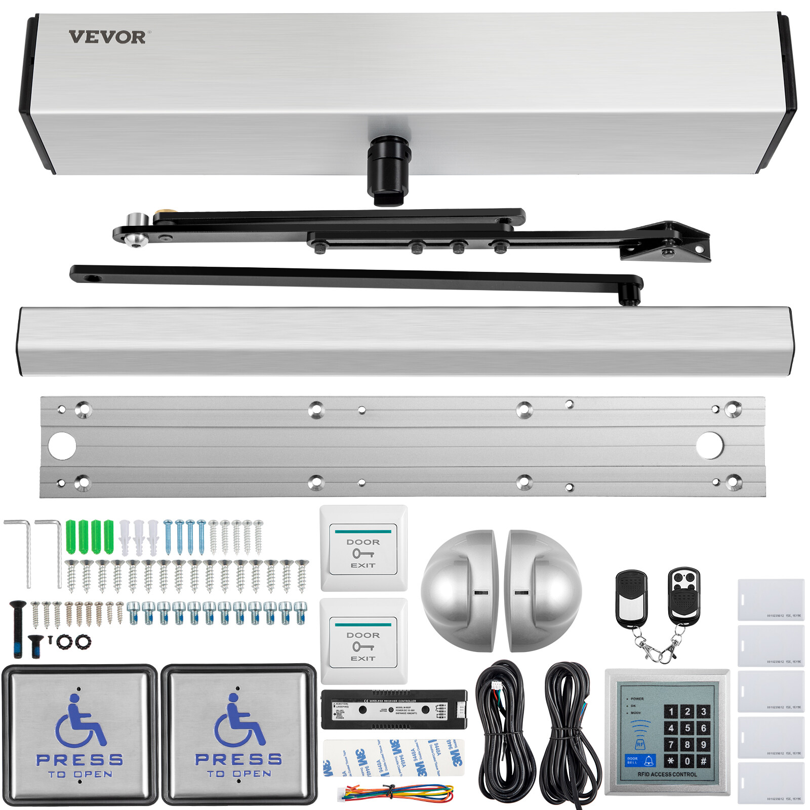 VEVOR Automatic Swing Door Opener Handicap Door Opener 120° w/Controller Hotel
