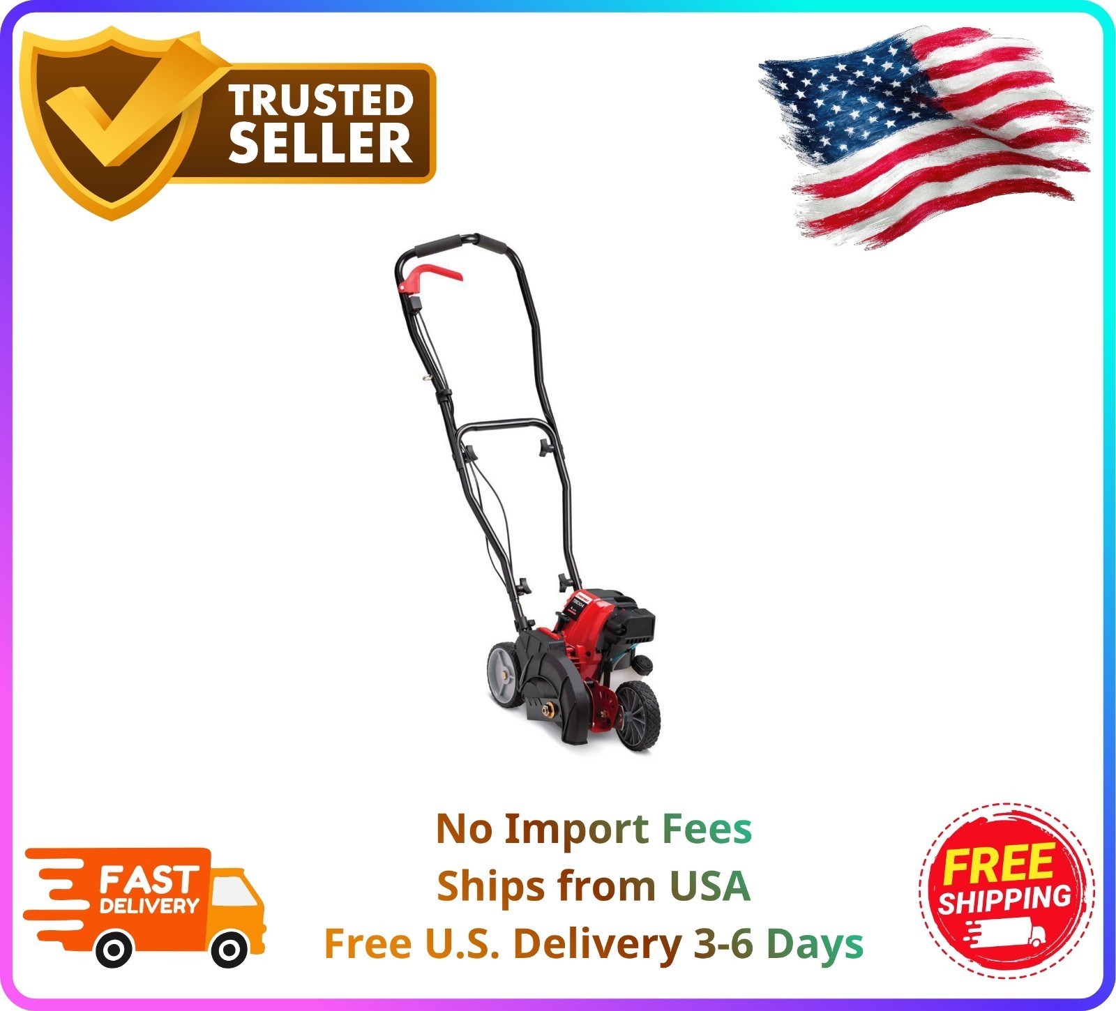 Troy-Bilt TBE304 Gas Edger 30cc 4-Cycle 9″ Blade Lawn Driveway Sidewalk