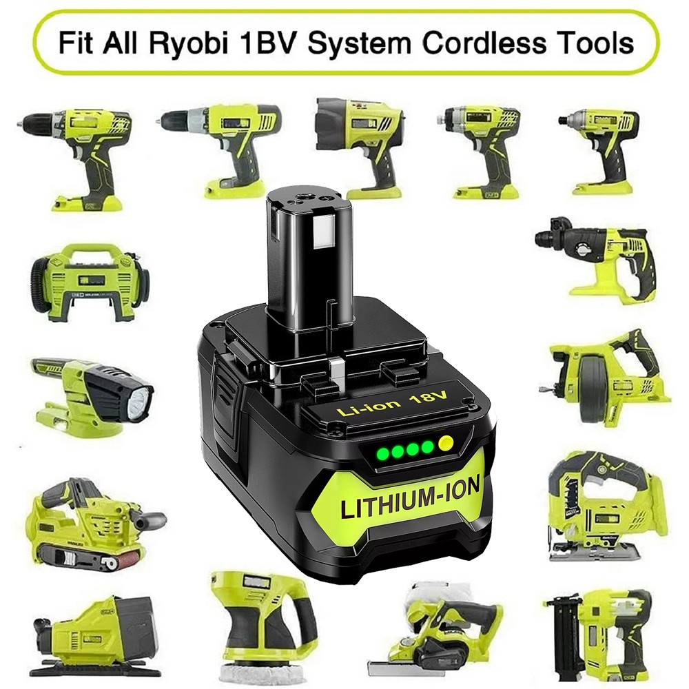 2PACK For RYOBI 18V 8Ah P108 High Capacity Battery 18 Volt Lithium-Ion One Plus