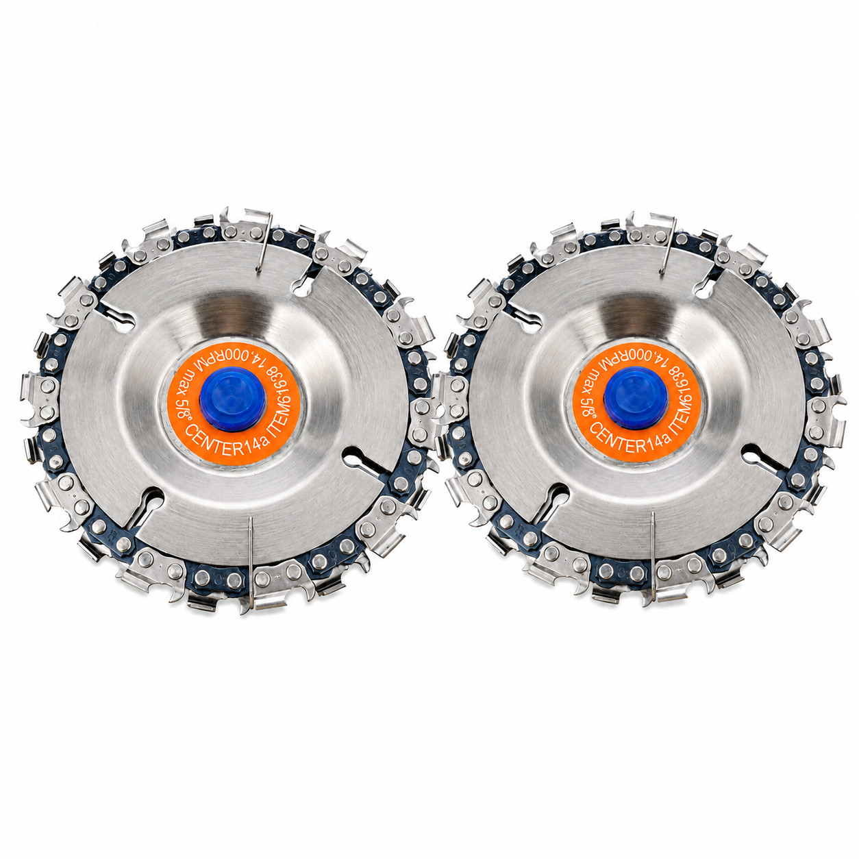 2 Pack – 22 Tooth Wood Carving Disc for 4″ 4.5″ Angle Grinder Woodworking
