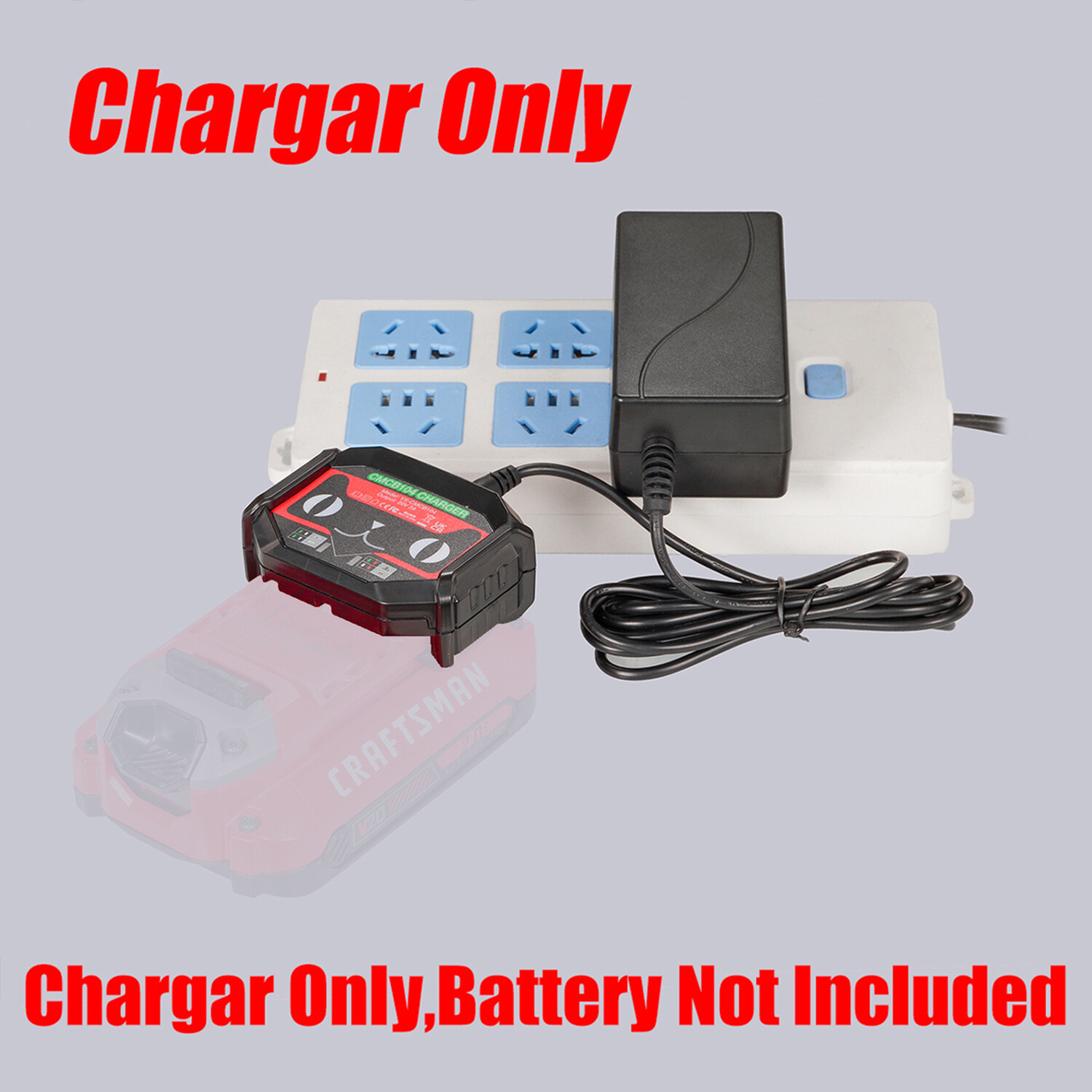 1 Charger for Craftsman New 20v V-20 (Not old 20v) Li-lon Battery – Charger Only