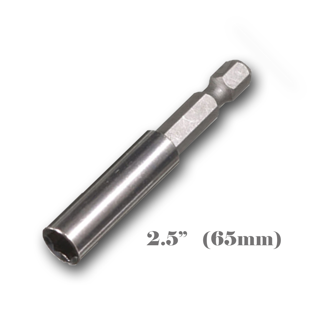 60x Magnetic Bit Extension Holder 2.5″ Quick Change 1/4″ Hex Shank Screw 2″ 65mm