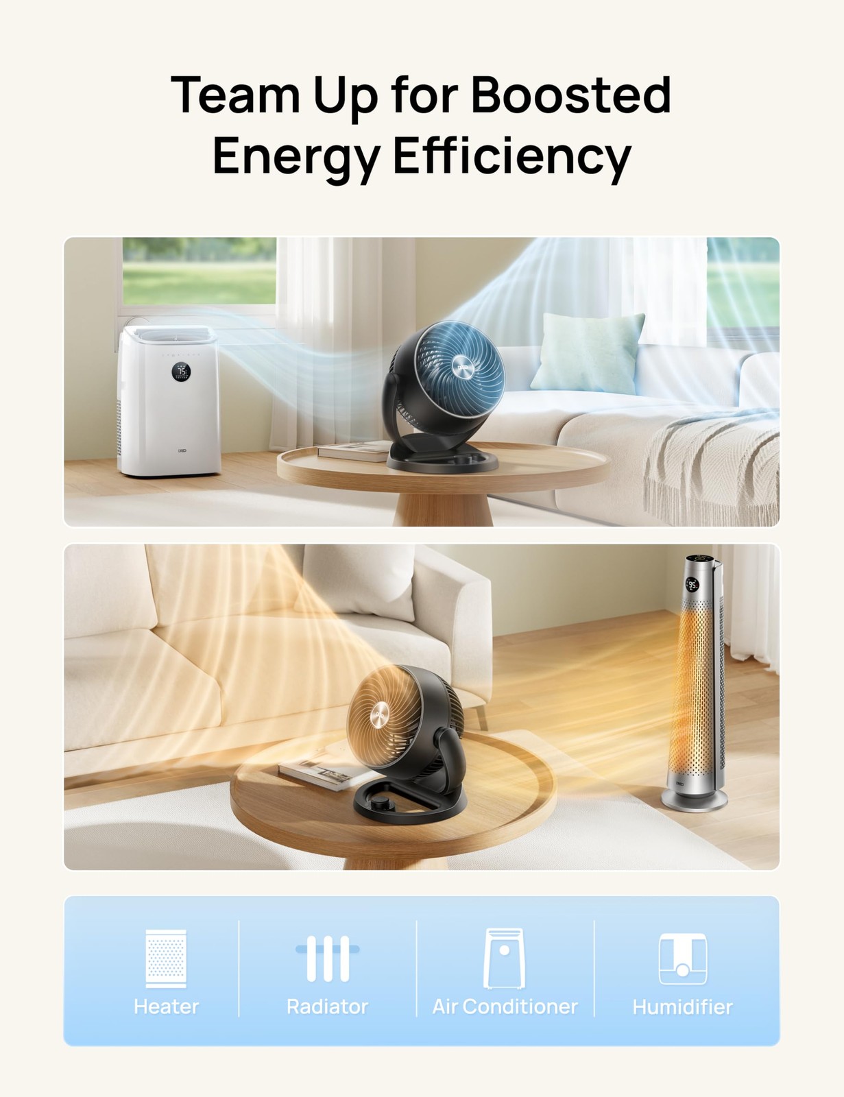 DREO Fan for Bedroom, 12 Inches, 70ft Powerful Airflow, 25db Quiet Table Air …