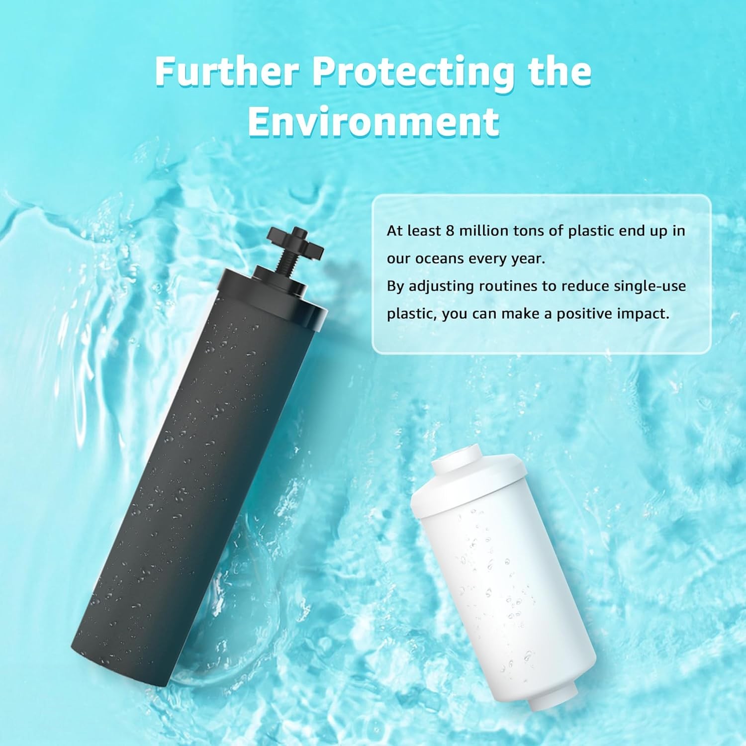 AQUACREST black purification elements and fluoride replacement filter