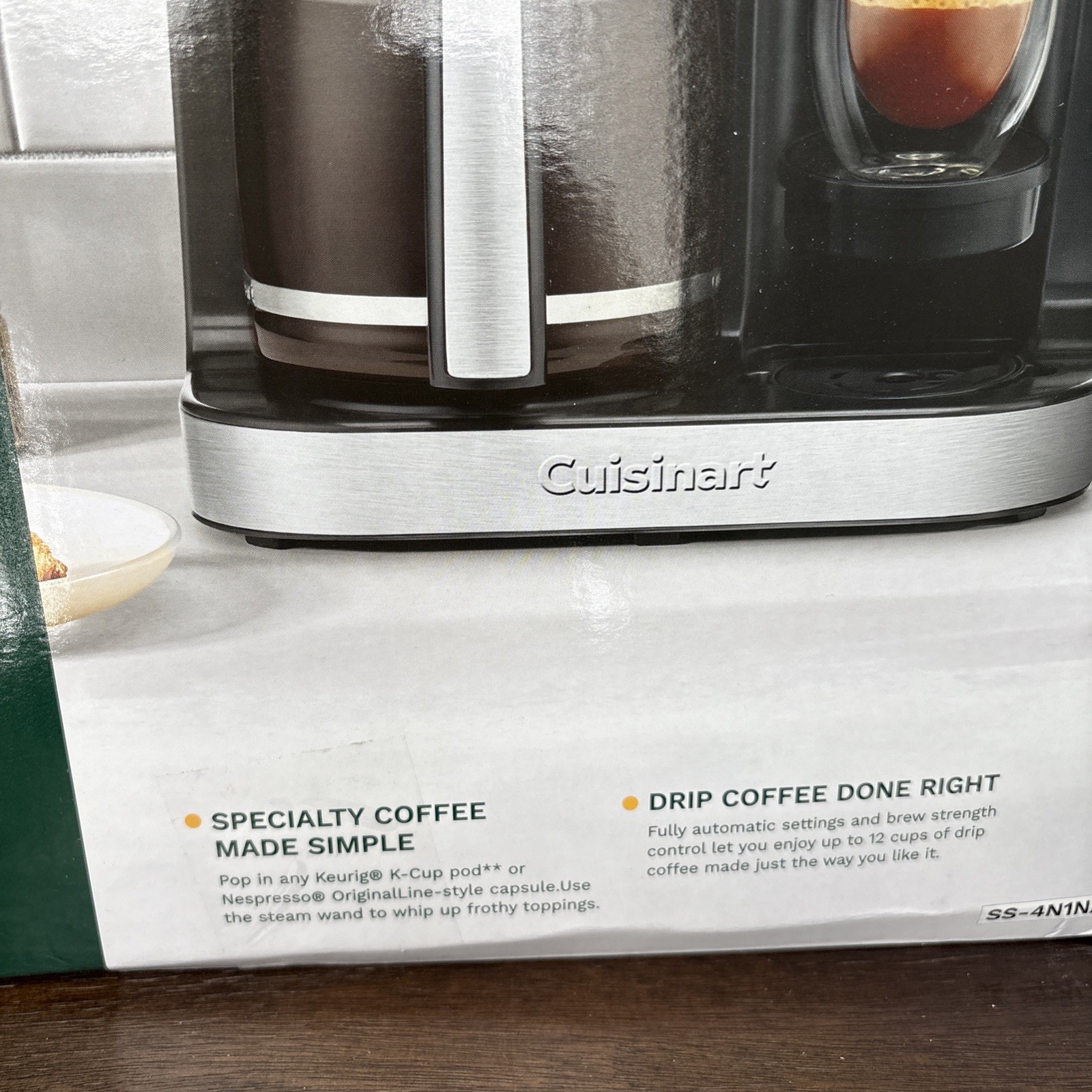 Cuisinart Coffee Center Black Barista Bar 4-in-1 Coffee Maker
